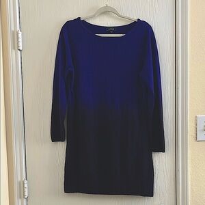 Elementz Sweater Dress / Blue Long Sleeve Sweater Dress